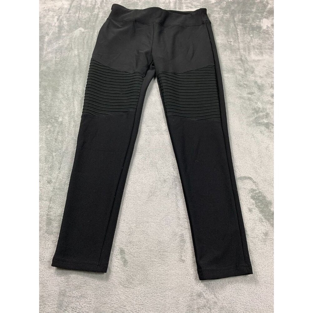 Olivia Jordan Legging Women L Black Elastic Waistband PullOn Mid-Rise Skinny Leg